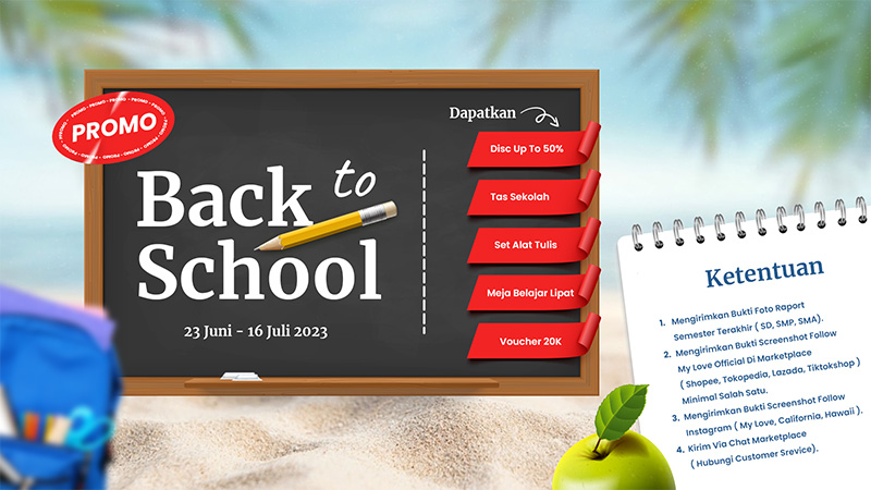 Promo Back to School, Cuma Perlu Foto Rapot 